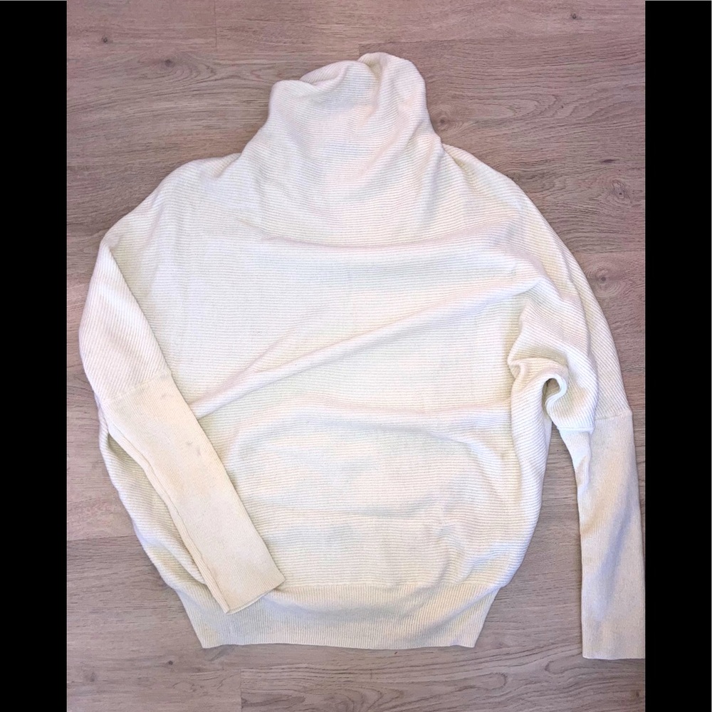 All Saints Ridley Cashmere Cream White Sweater Turtleneck ASO Meghan Markle - Picture 2 of 6